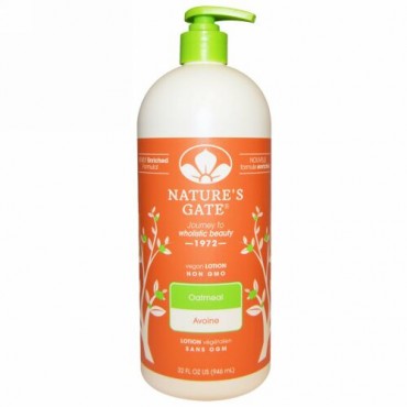 Nature's Gate, 保湿ローション, コロイド状オートミール, 32液量オンス（946 ml） (Discontinued Item)