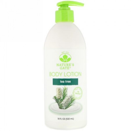 Nature's Gate, Body Lotion, Tea Tree, 18 fl oz (532 ml) (Discontinued Item)