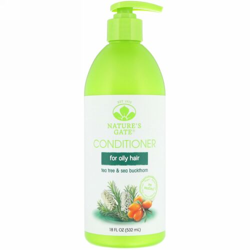 Nature's Gate, Tea Tree + Sea Buckthorn Conditioner, For Oily Hair, 18 fl oz (532 ml) (Discontinued Item)