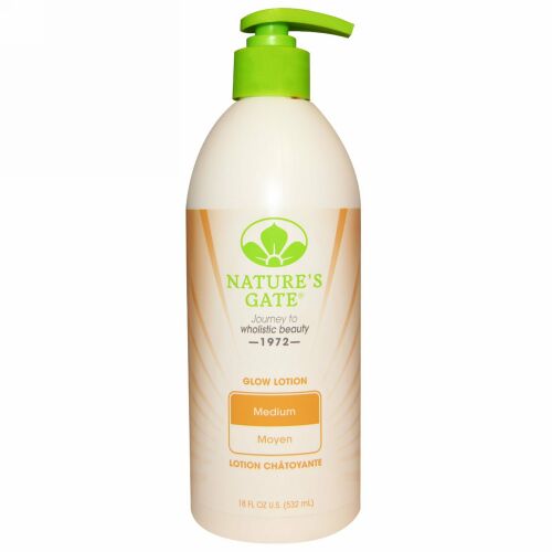 Nature's Gate, グローローション、 ミディアム、 18 fl oz (532 ml) (Discontinued Item)