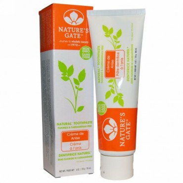Nature's Gate, ナチュラル歯磨き, クリームドアニス（Crème de Anise）, 6オンス（170 g） (Discontinued Item)