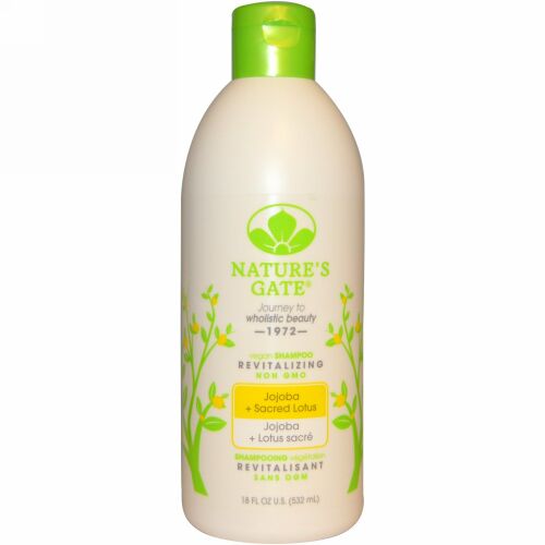 Nature's Gate, シャンプー, 活性化, ホホバ＋ハス, 18液量オンス（532 ml） (Discontinued Item)