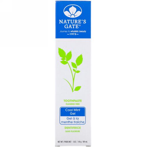 Nature's Gate, 歯磨き, クールミントゼリー, フッ化物フリー, 5オンス（141 g） (Discontinued Item)