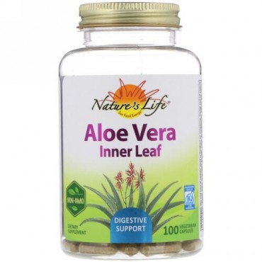 Nature's Herbs, Aloe Vera, Inner Leaf, 100 Vegetarian Capsules
