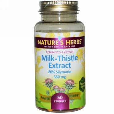 Nature's Herbs, ミルクアザミエキス、350 mg、50 カプセル (Discontinued Item)