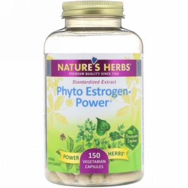 Nature's Herbs, 植物エストロゲンパワー、植物性カプセル150粒 (Discontinued Item)