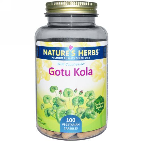 Nature's Herbs, ワイルドカントリーサイド、ツボクサ、100植物性カプセル (Discontinued Item)