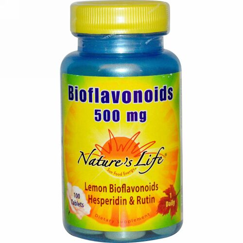 Nature's Life, バイオフラボノイド, 500 mg, 100 錠