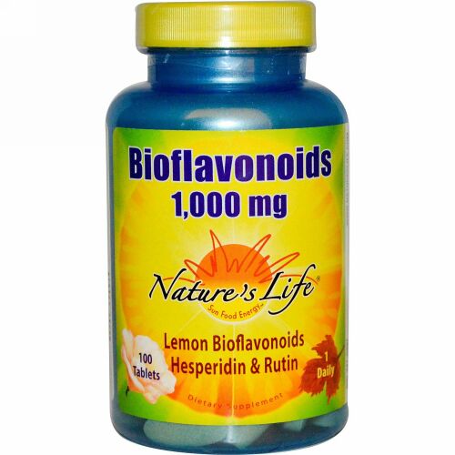 Nature's Life, バイオフラボノイド , 1,000 mg, 100 錠
