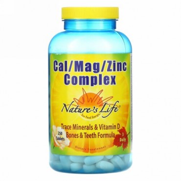 Nature's Life, カル / マグ / 亜鉛 コンプレックス、250 錠