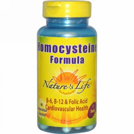 Nature's Life, ホモシステインフォーミュラ、ベジキャップ使用 90 錠 (Discontinued Item)