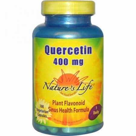 Nature's Life, ケルセチン、400 mg、ベジキャップ使用 100 錠