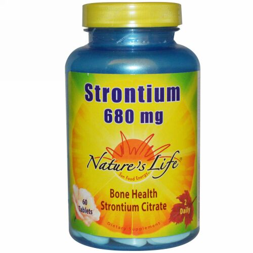 Nature's Life, ストロンチウム、680 mg、60 錠