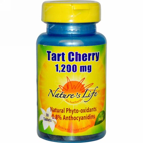 Nature's Life, タルト・チェリー、1,200 mg、タブレット30 錠