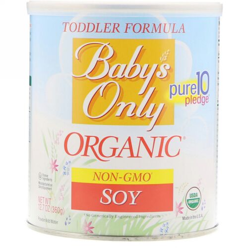 Nature's One, ベビーズオンリーオーガニック、幼児用フォーミュラ、大豆、12.7 oz (360 g) (Discontinued Item)
