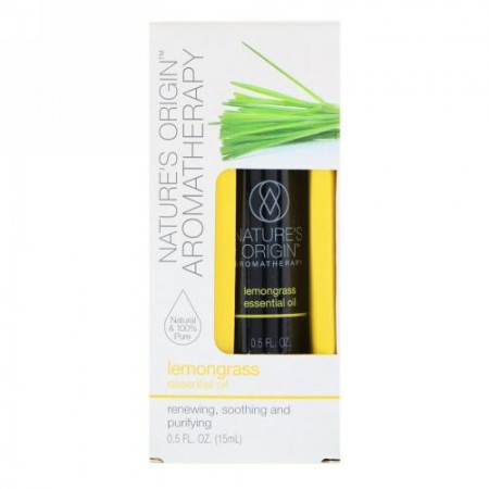 Nature's Origin, Aromatherapy, Essential Oil, Lemongrass, 0.5 floz (15 ml) (Discontinued Item)