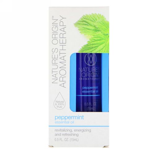 Nature's Origin, Aromatherapy, Essential Oil, Peppermint, 0.5 floz (15 ml) (Discontinued Item)