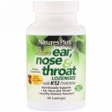 Nature's Plus, 成人用耳、鼻 & 喉のトローチ、トロピカル・チェリー・ベリー味、トローチ60錠