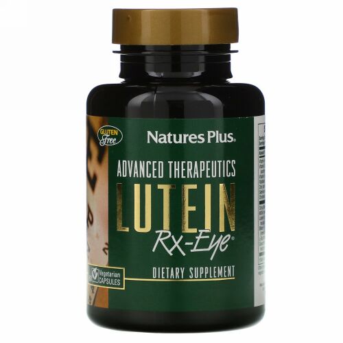 Nature's Plus, アドバンスト・セラピューティック、Lutein RX-Eye、ベジキャップ 60 錠