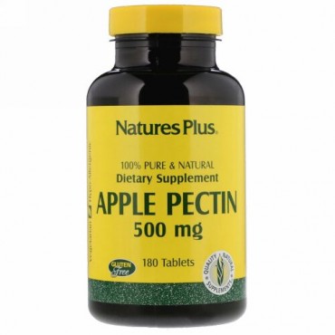 Nature's Plus, アップルペクチン、 500 mg、 180錠
