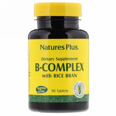 Nature's Plus, B-コンプレックス・ライスブラン、 90タブレット