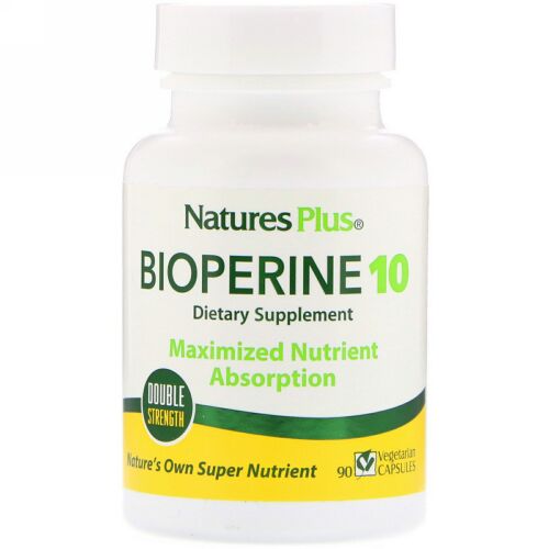 Nature's Plus, バイオペリン 10、90ベジタリアンカプセル