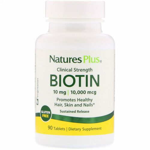 Nature's Plus, ビオチン、持続放出、90粒