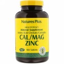 Nature's Plus, カルシウム／マグネシウム亜鉛、タブレット180粒