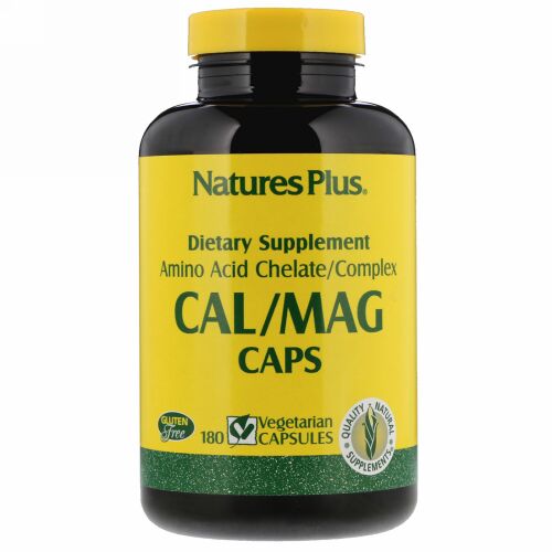 Nature's Plus, カル/マグ カプセル、180 ベジカプセル