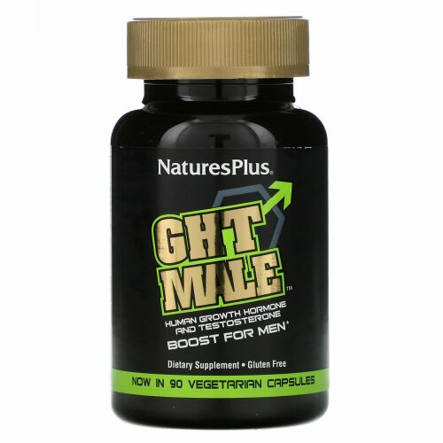Nature's Plus, GHT メイル™, 男性用ヒト成長ホルモンとテストステロンブースト, 90 カプセル'