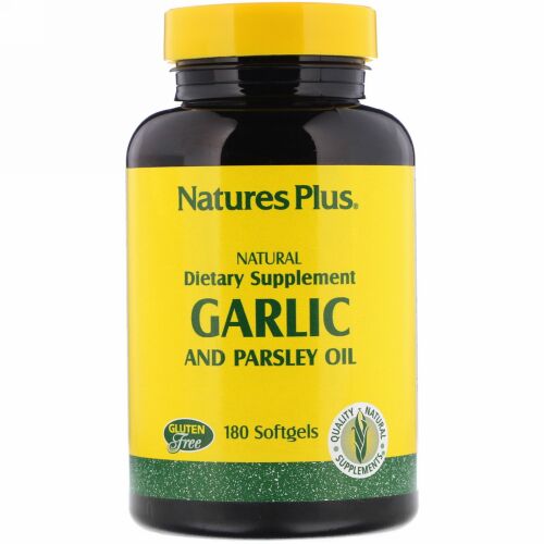 Nature's Plus, ニンニク・パセリオイル、 180ソフトジェル