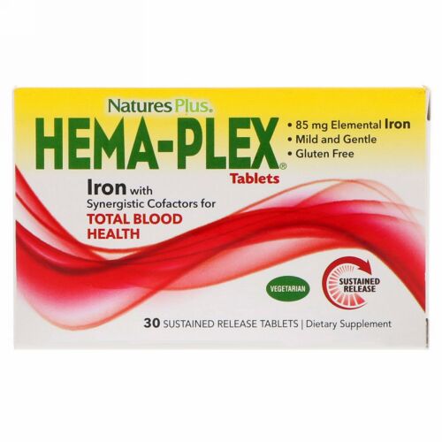 Nature's Plus, Hema-Plex、30徐放錠