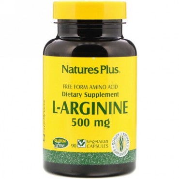 Nature's Plus, L-Arginine, 500 mg, 90 Vegetarian Capsules (Discontinued Item)