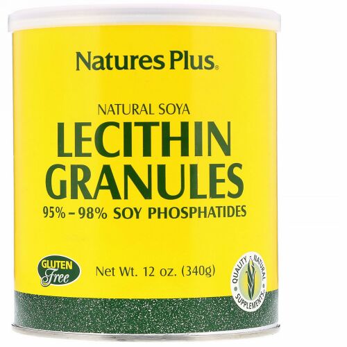 Nature's Plus, レシチン顆粒、 ナチュラル大豆、 12 oz (340 g)
