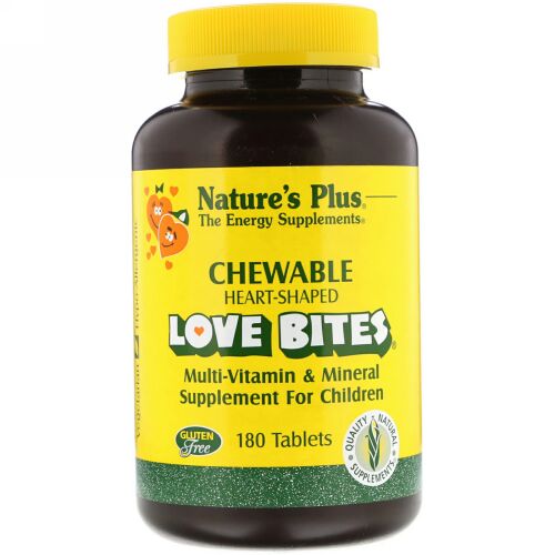 Nature's Plus, Love Bites, Multi-Vitamin & Mineral, Supplement For Children, 180 Tablets
