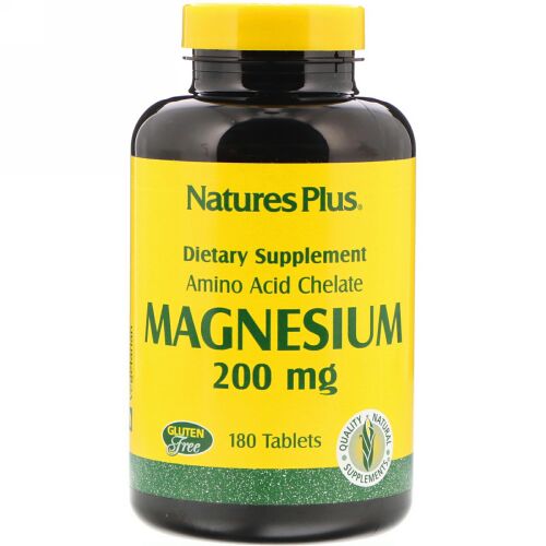 Nature's Plus, マグネシウム、200 mg、180錠 (Discontinued Item)