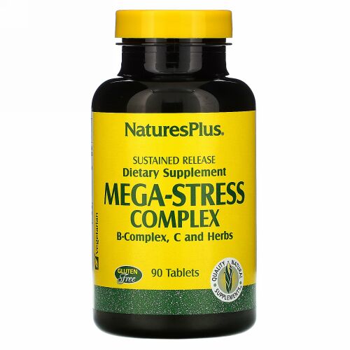 Nature's Plus, メガストレス コンプレックス、90粒