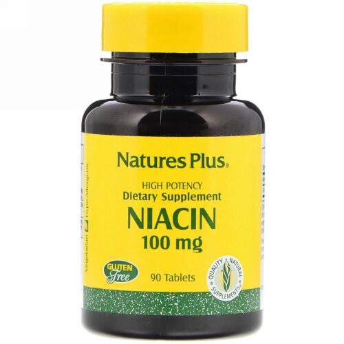 Nature's Plus, ナイアシン、100 mg、90 錠