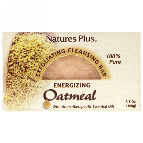 Nature's Plus, オーツミールエクスフォリエイティング クレンジング バー、 3.5 oz. (100 g)