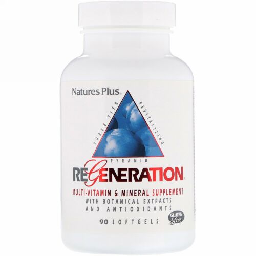 Nature's Plus, リジェネレーション、 マルチビタミン & ミネラルサプリメント、 90ソフトジェル