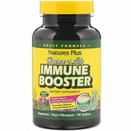 Nature's Plus, ソースオブライフ（Source of Life）、免疫活性剤、90 錠
