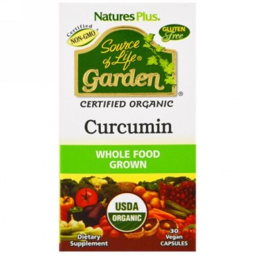 Nature's Plus, Source of Life Garden, Curcumin, 30 Vegan Capsules (Discontinued Item)
