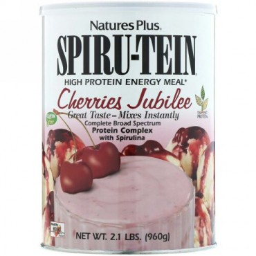 Nature's Plus, Spiru-Tein, High Protein Energy Meal, Cherries Jubilee, 2.1 lbs (960 g) (Discontinued Item)