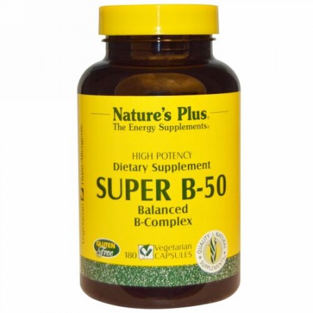 Nature's Plus, スーパー B-50、 180ベジキャップ (Discontinued Item)