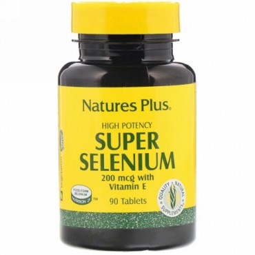 Nature's Plus, スーパー セレン、 200 mcg、 90錠