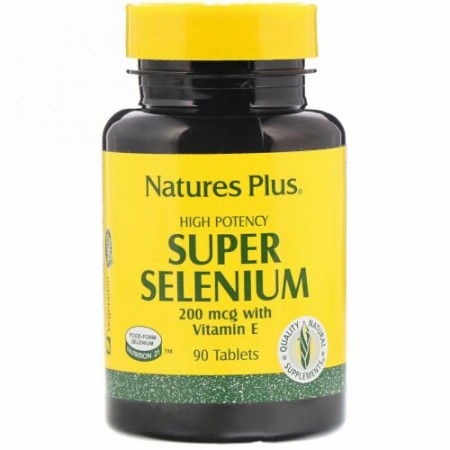 Nature's Plus, スーパー セレン、 200 mcg、 90錠