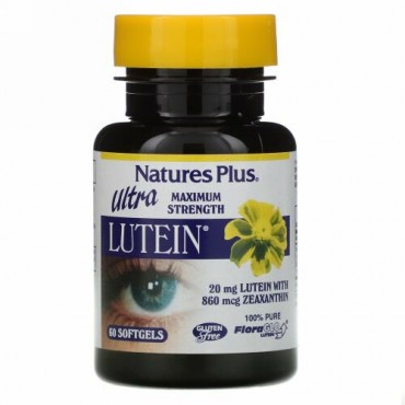 Nature's Plus, ウルトラ・ルチン, 最大の強さ, 20 mg, ソフトジェルカプセル60粒