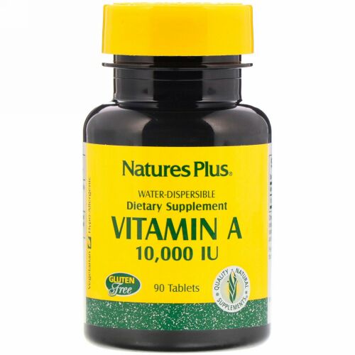 Nature's Plus, ビタミン A、 10000 IU、 90タブレット