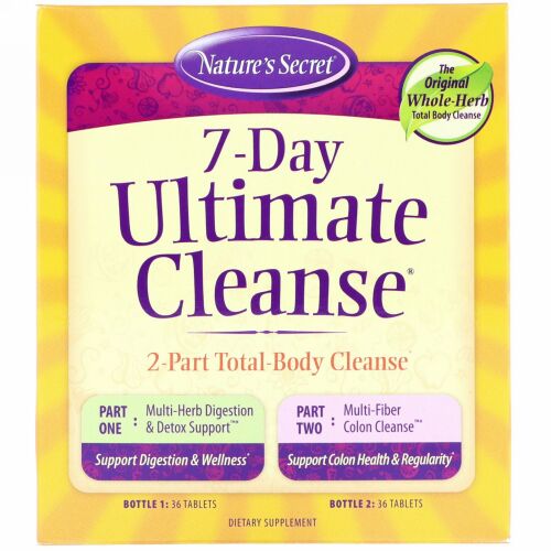 Nature's Secret, 7-デイ アルティメット クレンズ、2-パーツ トータルボディー クレンズ