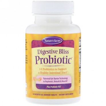 Nature's Secret, 消化ブリスプロバイオティクス（Digestive Bliss Probiotic）、30錠（特許取得済みのジェルバリア錠） (Discontinued Item)